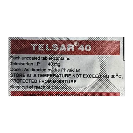 telsar 40mg tablet 15's